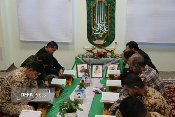 برگزاری جزخوانی قرآن کریم در اداره کل حفظ آثار و نشرارزش‌های دفاع مقدس و مقاومت خراسان شمالی