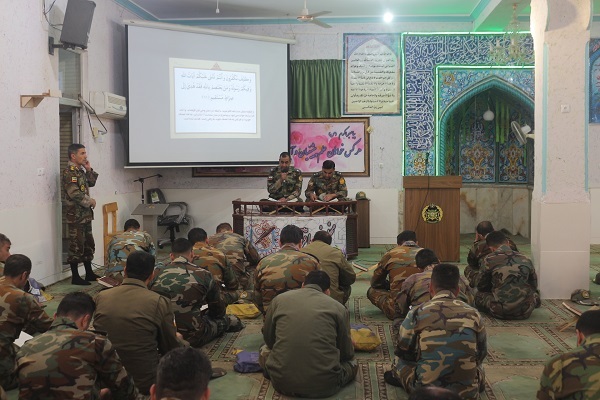 برگزاری مراسم نورانی جزءخوانی قرآن کریم در گروه ۵۵ توپخانه نزاجا