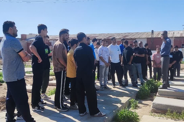 بازدید تیم ملی کشتی فرنگی جوانان از موزه دفاع مقدس و مقاومت آبادان