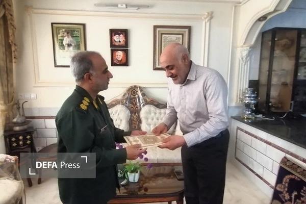 دیدار مدیرکل حفظ آثار و نشر ارزش‌های دفاع مقدس و مقاومت خراسان جنوبی با سردار مسروری از پیشکسوتان دفاع مقدس