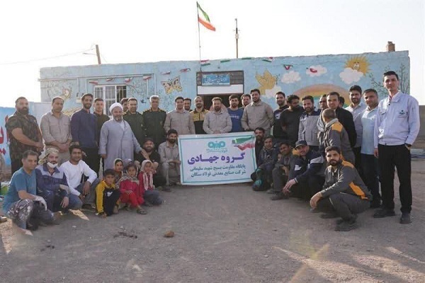 حضور گروه جهادی شهید سلیمانی در روستای سنگان 