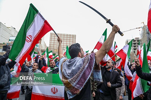 تجمع مردمی در محکومیت حمله آمریکا و رژیم صهیونیستی - تهران