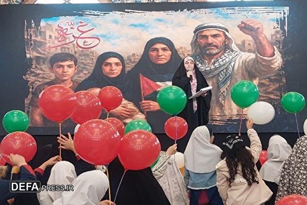 فیلم/ شور و حال دخترانِ گیلانی در اجتماع «بنات‌المقاومه»