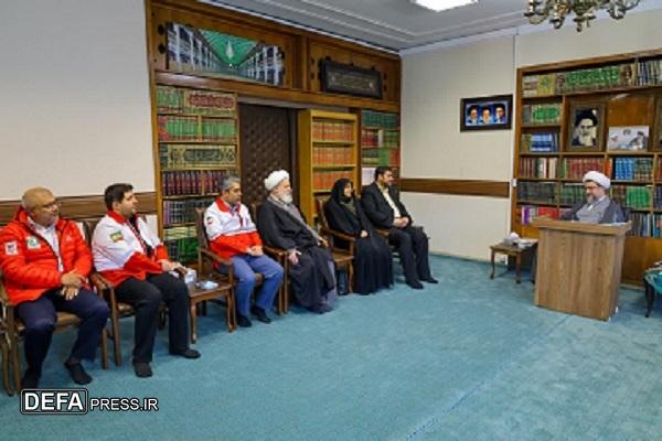 دیدار «دکتر کولیوند» رئیس جمعیت هلال احمر با نماینده ولی‌فقیه در آذربایجان‌شرقی