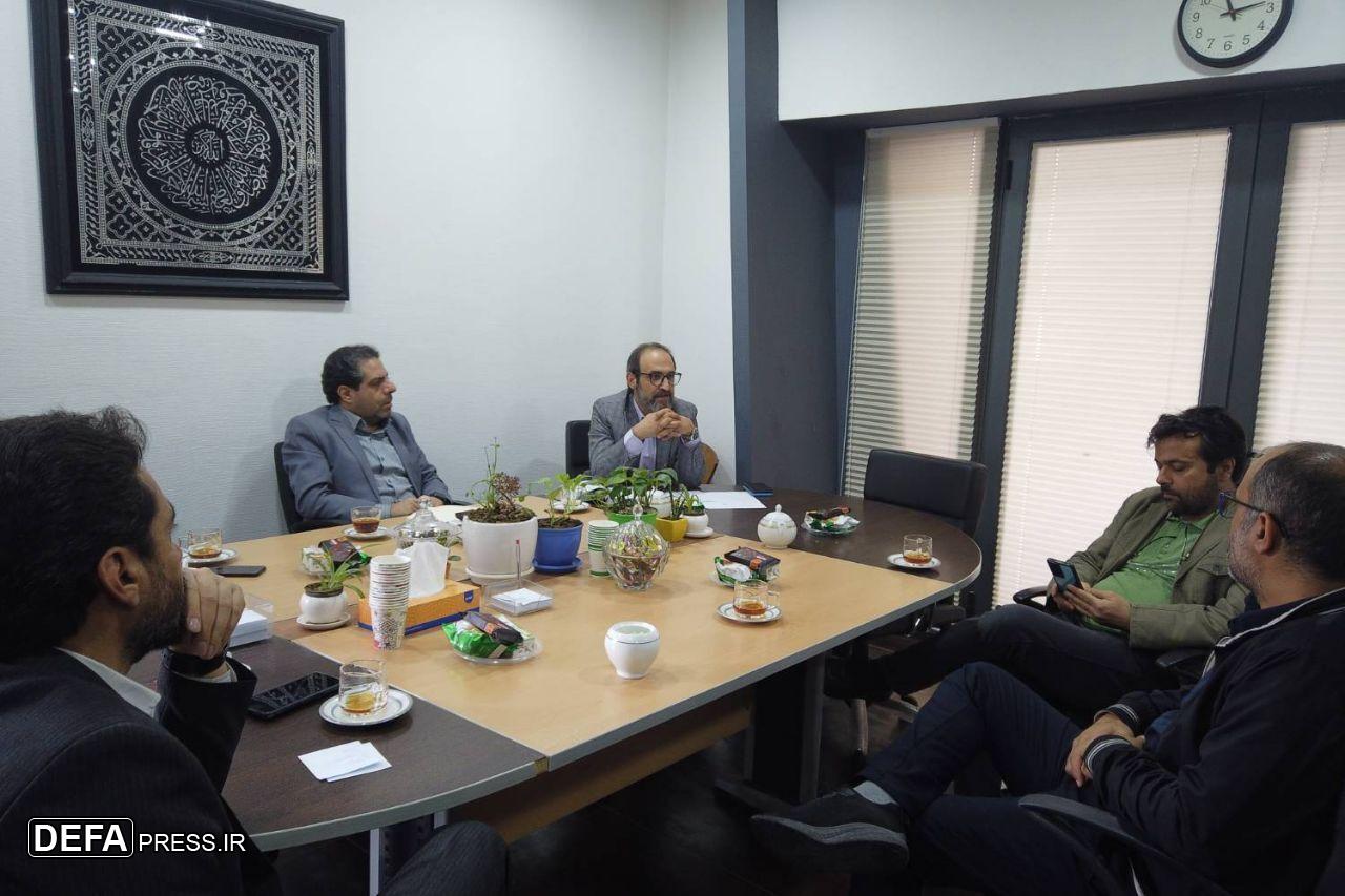 دیدار معاونین فرهنگی موزه ملی انقلاب اسلامی و دفاع مقدس و اراضی عباس‌آباد با هدف توسعه همکاری‌های فرهنگی