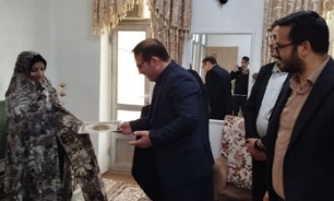 دیدار فرماندار فامنین با خانواده شهید «شکری» + تصاویر