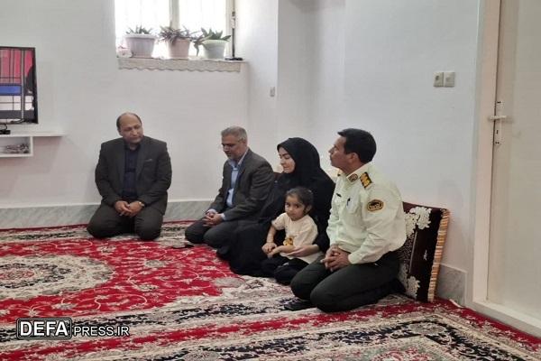دیدار فرماندار مه‌ولات با خانواده شهید مدافع سلامت+ تصاویر