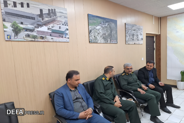 برگزاری نشست هم اندیشی سرهنگ خواست خدایی و مسئول بسیج شرکت نفت و گاز گچساران