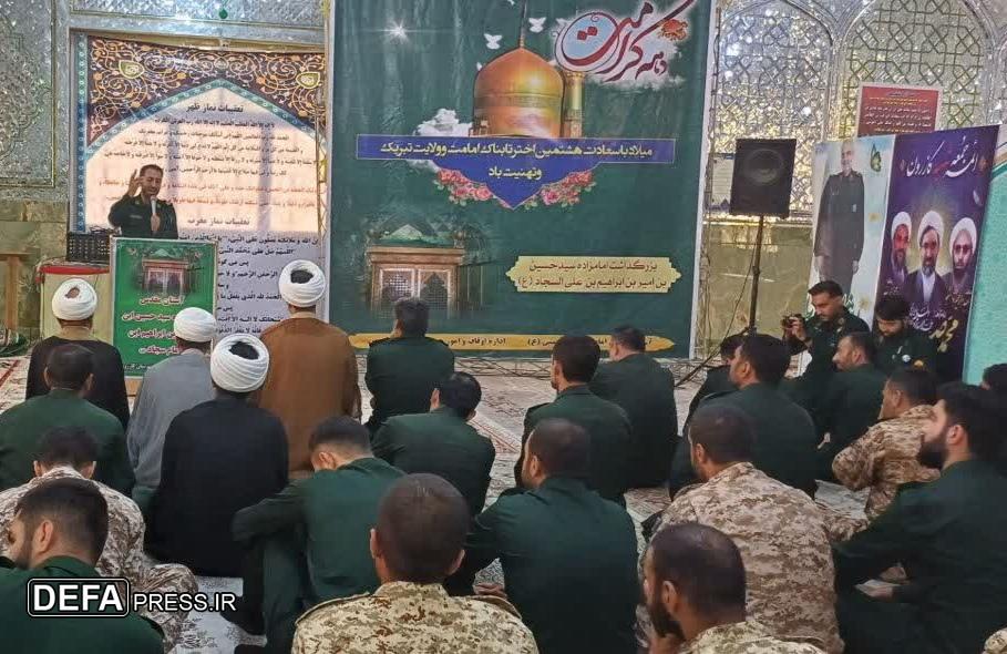 نیرو‌های مسلح شهرستان کازرون به زیارت امام زاده سید حسین(ع) رفتند
