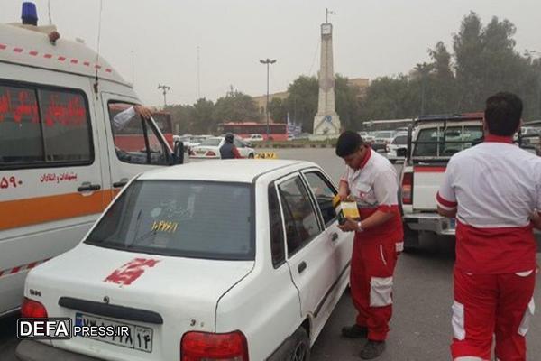 توزیع ۱۵۰ هزار ماسک رایگان توسط هلال احمر خوزستان