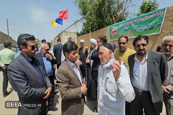 بازدید فرماندار مشهد از موکب‌های پذیرایی زائران پیاده امام رضا (ع) + تصاویر