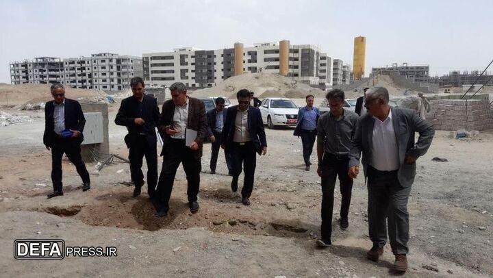 بازدید نمایندگان دفتر بازرسی نهاد ریاست جمهوری از پروژه‌های نهضت ملی مسکن زاهدان
