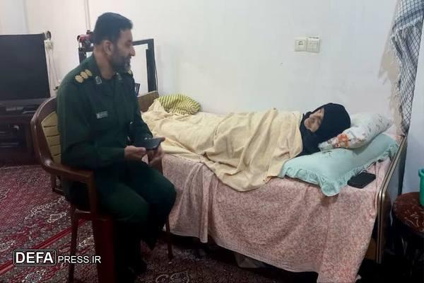 دیدار با خانم خدیجه خراسانی از پیشکسوتان زن دوران دفاع مقدس استان گلستان