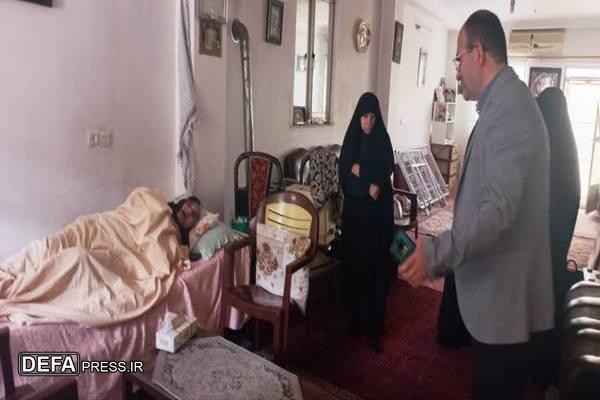 دیدار با خانم خدیجه خراسانی از پیشکسوتان زن دوران دفاع مقدس استان گلستان