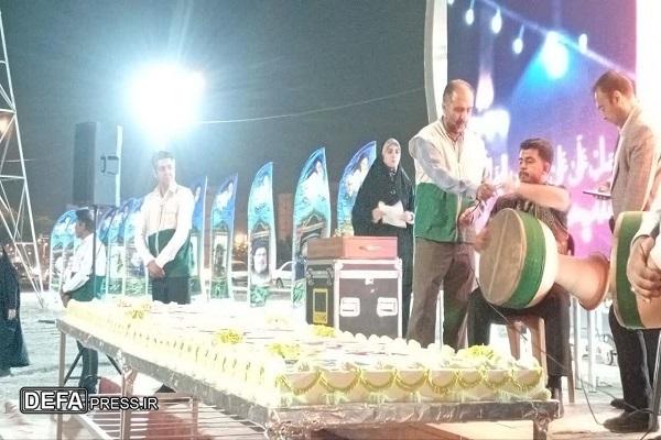برگزاری جشن ولادت امام رضا (ع) در جوار شهید گمنام کرمان +تصاویر