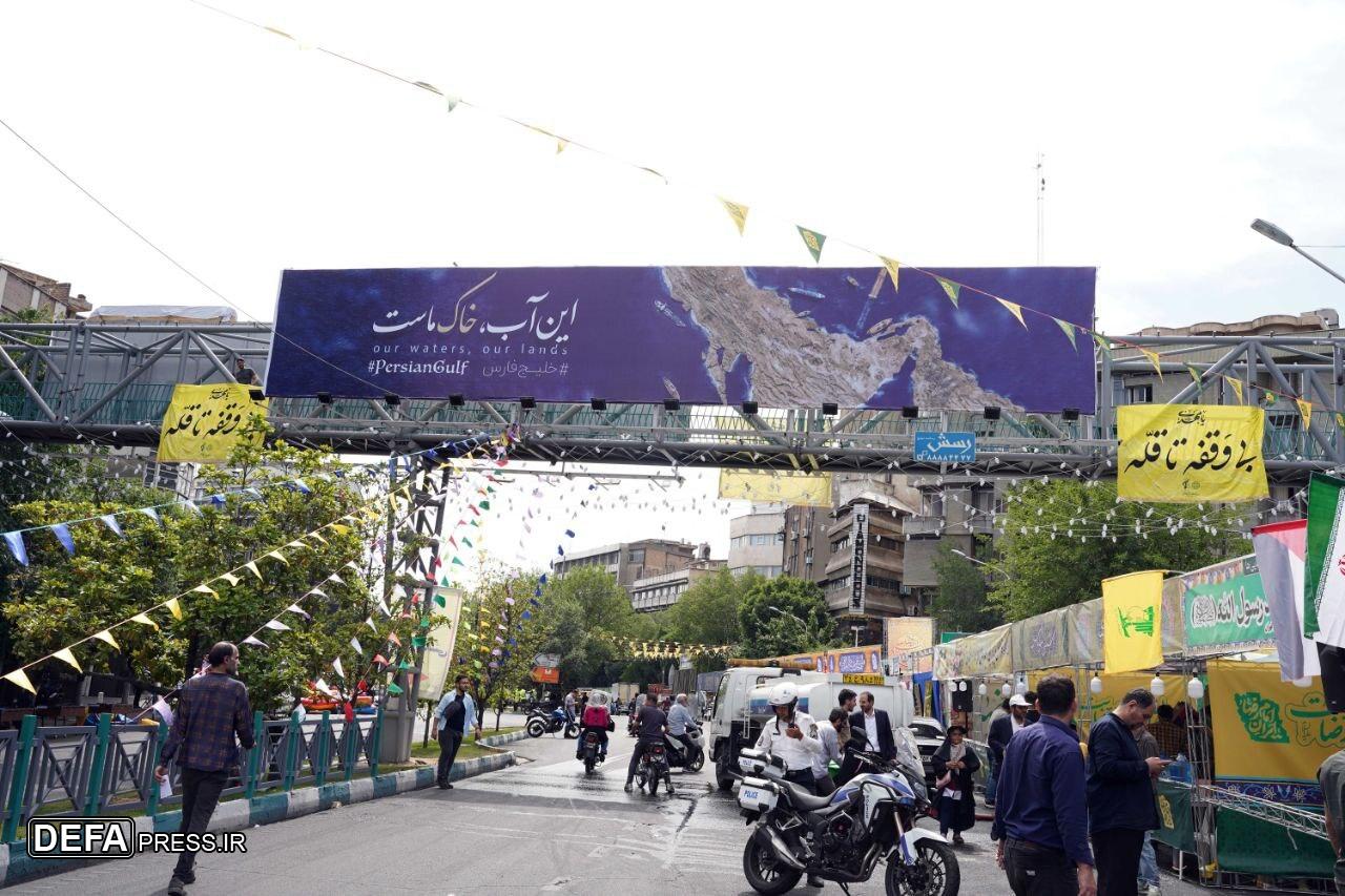 اکران فرهنگی برای خلیج فارس در مسیر اجتماع بزرگ امام‌رضایی‌ها+ تصاویر