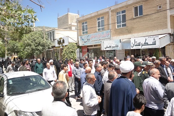 تصاویر/ راهپیمایی مردم شهرستان ایوان در حمایت از مردم مظلوم فلسطین