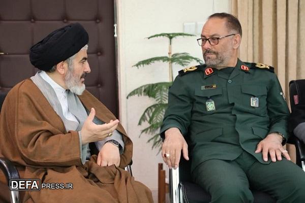 دیدار نماینده ولی فقیه در آذربایجان غربی با فرمانده سپاه شهدا آذربایجان غربی