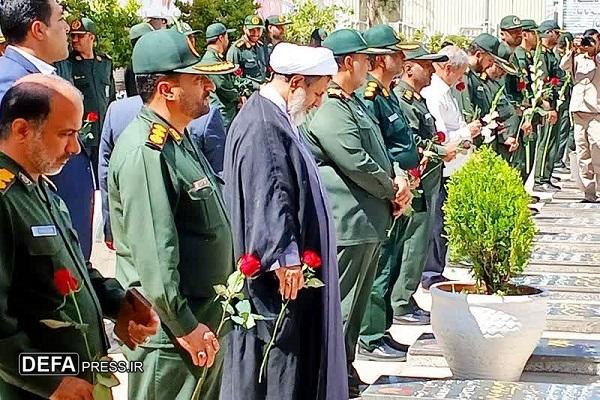 تجدید میثاق سبز پوشان سپاه ثارالله با سید شهدای مقاومت+تصاویر