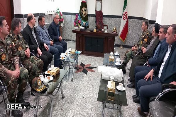 دیدار مدیر کل حفظ آثار دفاع مقدس و مقاومت استان اردبیل با فرمانده تیپ ۴۰ هجومی نزاجا