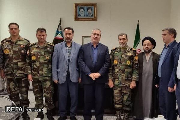 دیدار مدیر کل حفظ آثار دفاع مقدس و مقاومت استان اردبیل با فرمانده تیپ ۴۰ هجومی نزاجا