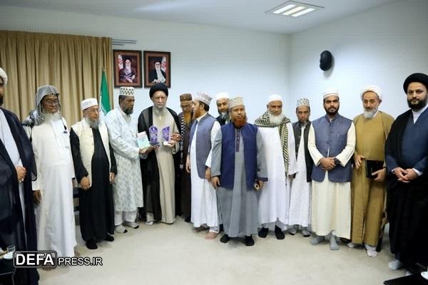 دیدار علمای بنگلادشی با آیت‌الله سید کاظم نورمفیدی