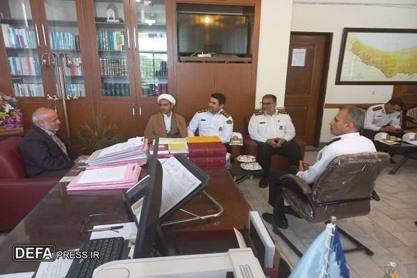 دیدار سرپرست پلیس راه مازندران با دادستان نظامی استان