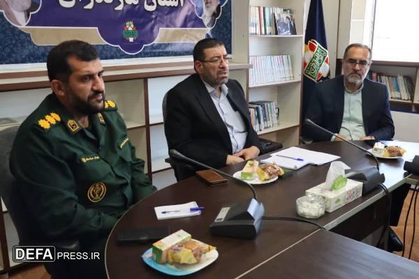 برگزاری جلسه هماهنگی (جانمایی) تدفین شهدای گمنام در مازندران+ تصاویر