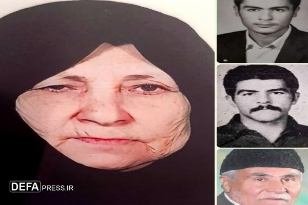 مادر شهیدان والامقام «قاسم و رضا خرمی» آسمانی شد