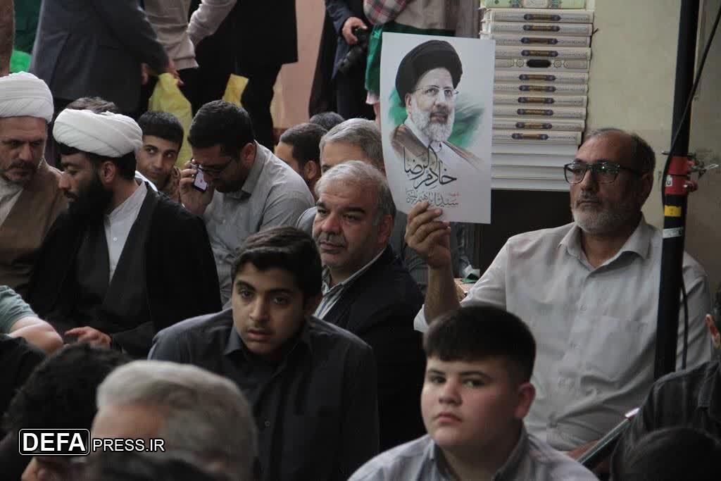 تصاویر/ مراسم اولین سالگرد شهادت رئیس‌جمهور شهید «رئیسی» در کرج برگزار شد