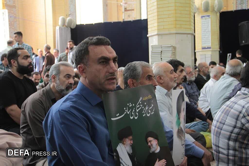 تصاویر/ مراسم اولین سالگرد شهادت رئیس‌جمهور شهید «رئیسی» در کرج برگزار شد