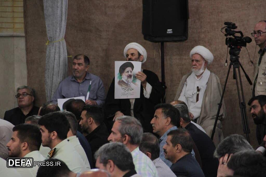 تصاویر/ مراسم اولین سالگرد شهادت رئیس‌جمهور شهید «رئیسی» در کرج برگزار شد