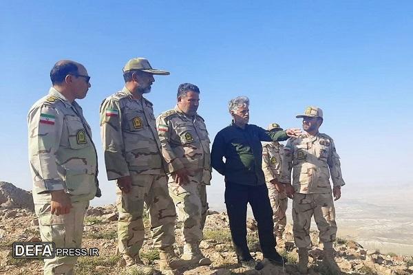 بازديد سرداراسدالهی از پروژه انسداد مرز و حوزه استحفاظی هنگ مرزی تایباد