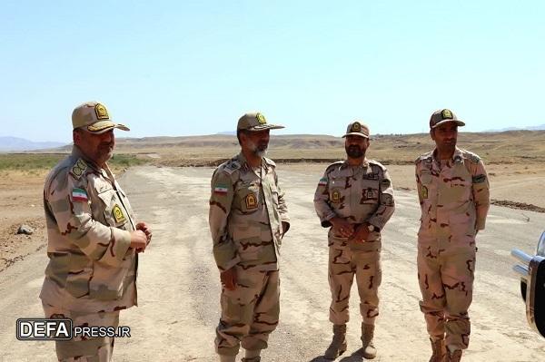 بازديد سرداراسدالهی از پروژه انسداد مرز و حوزه استحفاظی هنگ مرزی تایباد