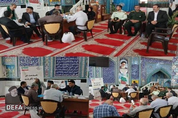 برپایی میز خدمت ویژه نیروهای مسلح در دیلم