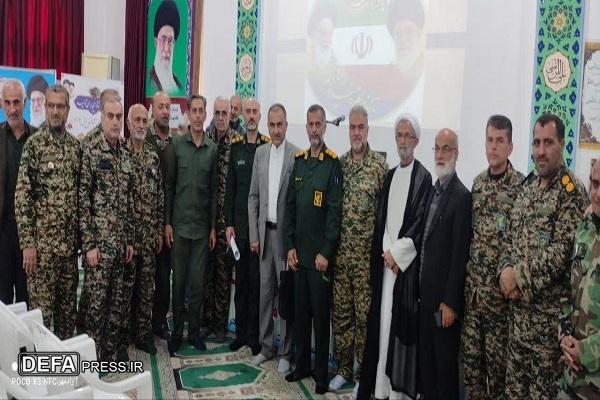 حضور معاون قضایی سازمان قضایی نیرو‌های مسلح مازندران در جمع بسیجیان و پاسداران بهشهر