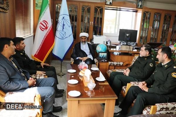 دیدار فرمانده پلیس فرودگاه‌های مازندران با رئیس سازمان قضایی نیرو‌های مسلح