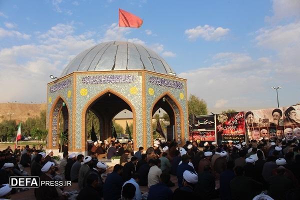 برگزاری مراسم ششمین سالگرد تدفین دو شهید گمنام در تیپ ۸۳ امام جعفر صادق (ع)
