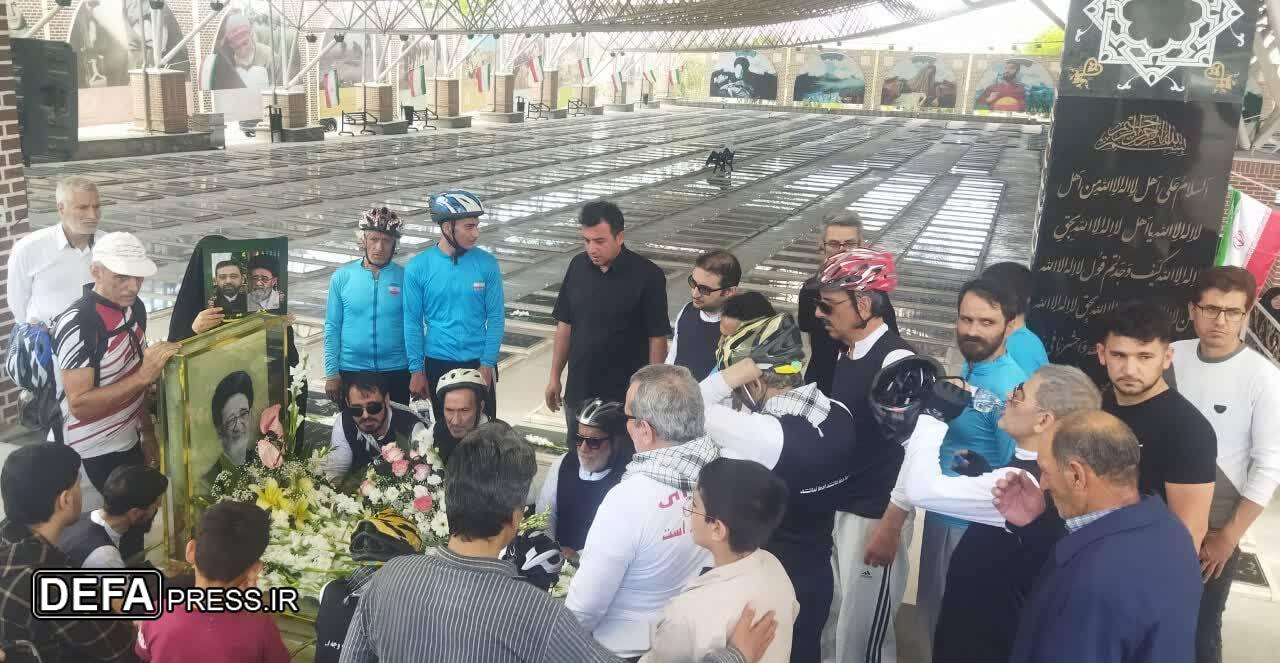 ​​​​​​​رکاب زنی جانبازان بصیر آذربایجان شرقی در گرامیداشت یاد و خاطره شهدای خدمت