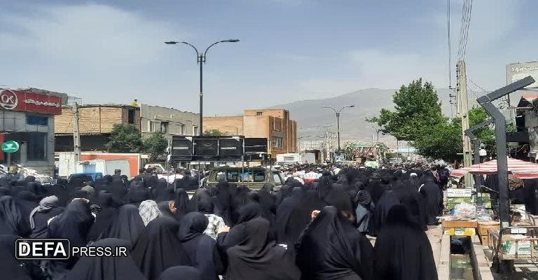 تشییع باشکوه پیکر یک شهید گمنام در منجیل+تصاویر