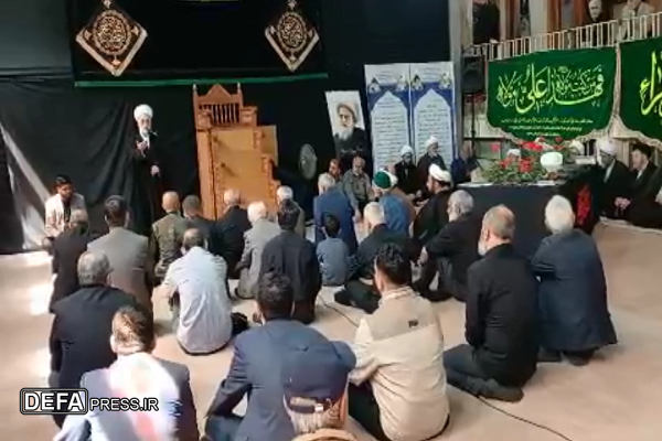 برپایی مراسم شهادت امام جعفر صادق (ع) در ساری+ فیلم