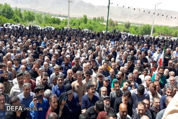 پیکر شهید گمنام سال‌های دفاع مقدس در شهر «طاد» خاک‌سپاری شد