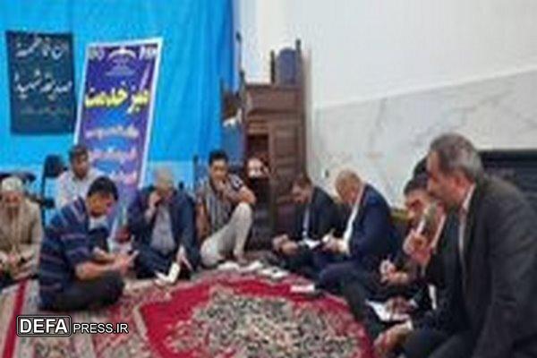 برپایی میز خدمت در روستا‌های امام‌عبدالله، ازداران و ساسنگ مینودشت