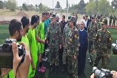 زمین چمن مصنوعی شهدای سرباز تیپ ۱۱۶ قزوین افتتاح شد 