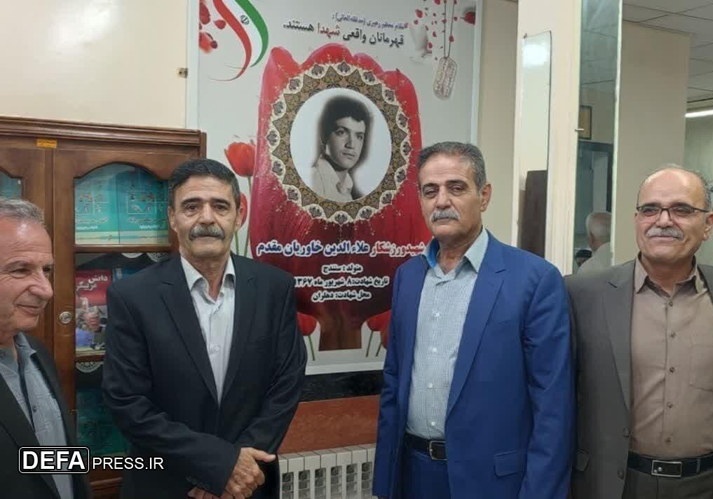 تصویر شهید ورزشکار کردستانی در خانه کشتی سنندج نصب شد