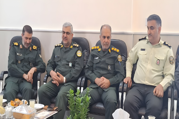 دیدار سرهنگ خواست خدایی با فرمانده جدید سپاه فتح کهگیلویه و بویراحمد + تصاویر