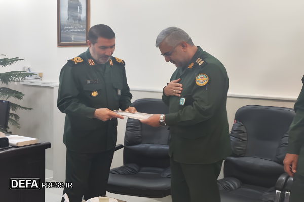 دیدار سرهنگ خواست خدایی با فرمانده جدید سپاه فتح کهگیلویه و بویراحمد