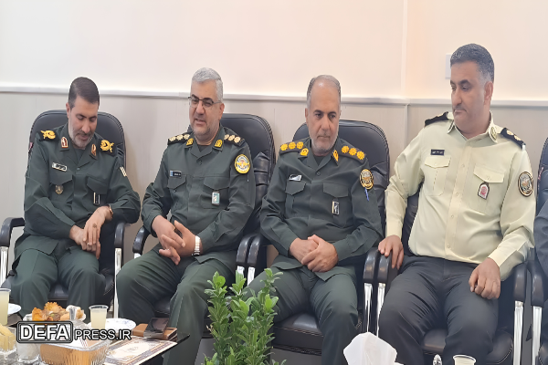 دیدار سرهنگ خواست خدایی با فرمانده جدید سپاه فتح کهگیلویه و بویراحمد