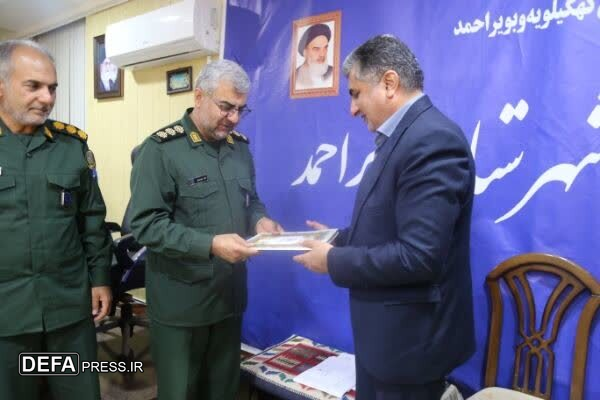 نشست هم اندیشی سرهنگ خواست خدایی با فرماندار بویراحمد + تصاویر