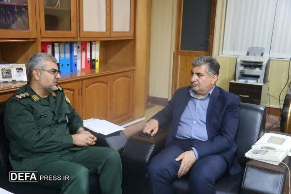 نشست هم اندیشی سرهنگ خواست خدایی با فرماندار بویراحمد + تصاویر